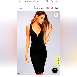 Lulus little black dress xs